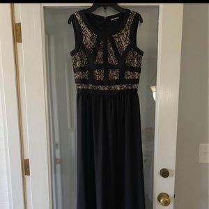 Black Lace Maxi Dress